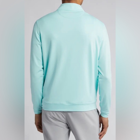 Peter Millar men’s Perth Mélange Performance Quarter Zip Sweatshirt large - Picture 2 of 10